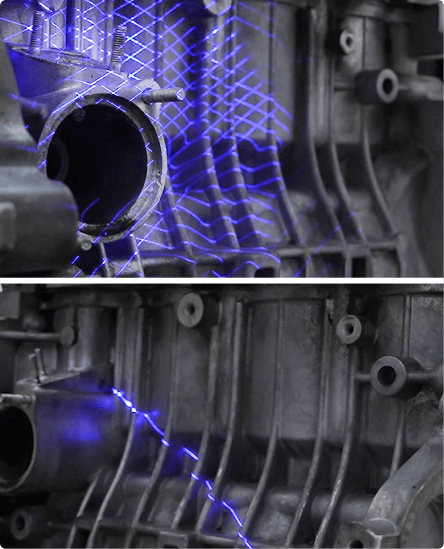 高速自動化檢測示意圖