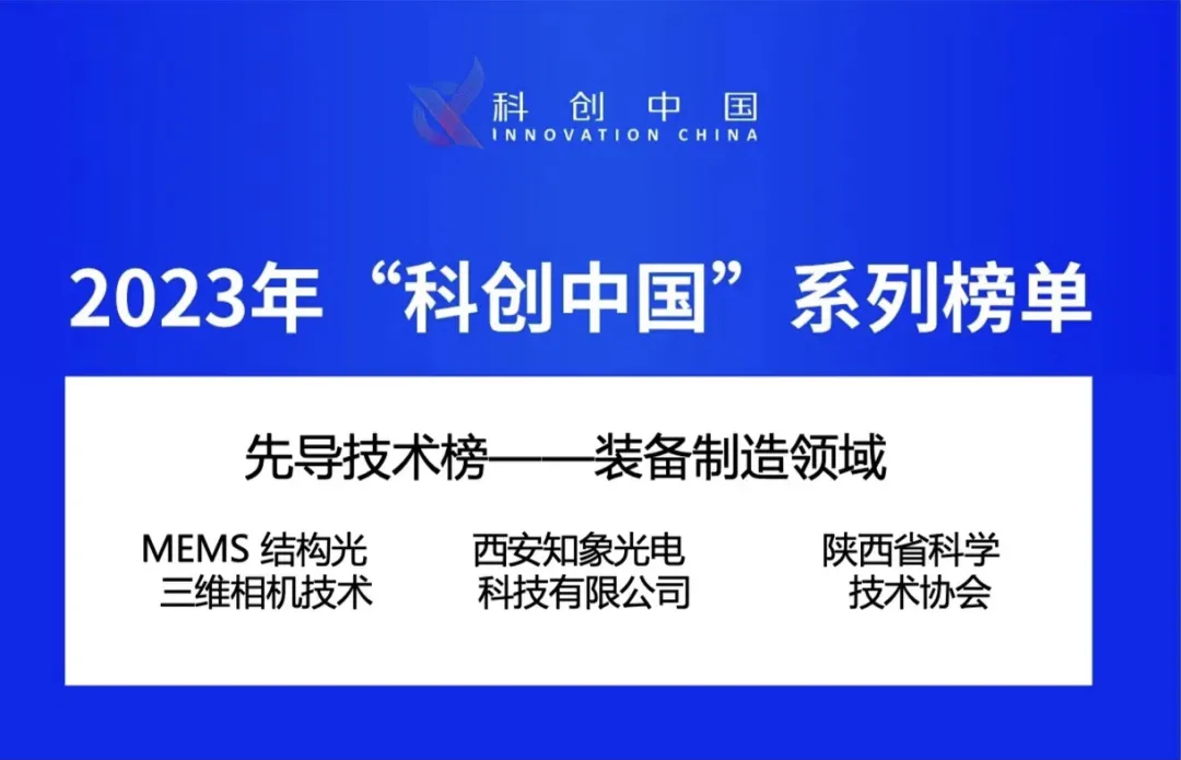 喜報！知象光電榮登2023年“科創中國”先導技術榜！